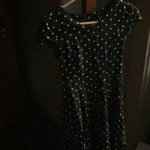 Divided H&M Short-Sleeve Polka Dot A-Line Fit and Flare Dress Sz. 4